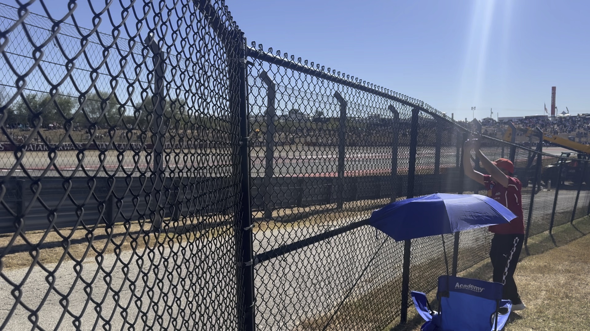 Chain link temporary fence panels on a construction site in Moreno Valley